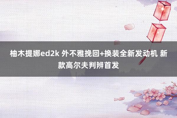 柚木提娜ed2k 外不雅挽回+换装全新发动机 新款高尔夫判辨首发