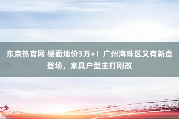 东京热官网 楼面地价3万+！广州海珠区又有新盘登场，家具户型主打刚改