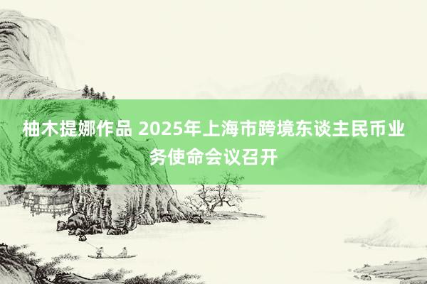 柚木提娜作品 2025年上海市跨境东谈主民币业务使命会议召开