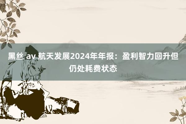 黑丝 av 航天发展2024年年报：盈利智力回升但仍处耗费状态